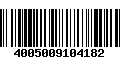 Código de Barras 4005009104182