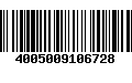 Código de Barras 4005009106728