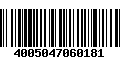 Código de Barras 4005047060181