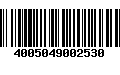 Código de Barras 4005049002530