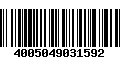 Código de Barras 4005049031592