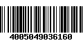 Código de Barras 4005049036160