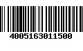 Código de Barras 4005163011500