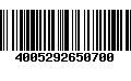 Código de Barras 4005292650700