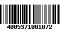 Código de Barras 4005371001072