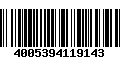 Código de Barras 4005394119143