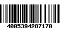 Código de Barras 4005394287170