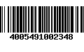 Código de Barras 4005491002348