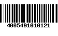 Código de Barras 4005491010121