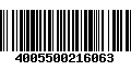 Código de Barras 4005500216063