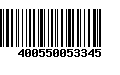 Código de Barras 400550053345