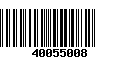 Código de Barras 40055008