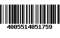 Código de Barras 4005514051759