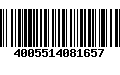 Código de Barras 4005514081657