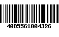 Código de Barras 4005561004326