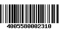 Código de Barras 4005580002310