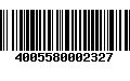 Código de Barras 4005580002327