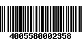 Código de Barras 4005580002358