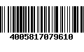 Código de Barras 4005817079610