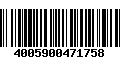 Código de Barras 4005900471758