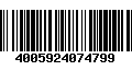 Código de Barras 4005924074799