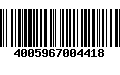 Código de Barras 4005967004418