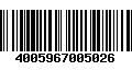 Código de Barras 4005967005026