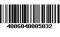 Código de Barras 4006040005032