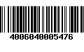 Código de Barras 4006040005476