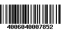 Código de Barras 4006040007852