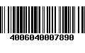 Código de Barras 4006040007890