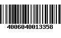 Código de Barras 4006040013358