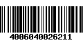 Código de Barras 4006040026211