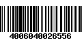 Código de Barras 4006040026556