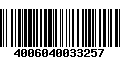 Código de Barras 4006040033257