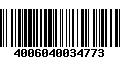 Código de Barras 4006040034773