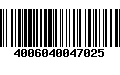 Código de Barras 4006040047025