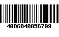 Código de Barras 4006040056799