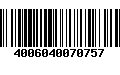 Código de Barras 4006040070757