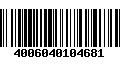 Código de Barras 4006040104681