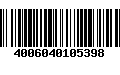 Código de Barras 4006040105398