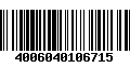 Código de Barras 4006040106715