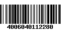 Código de Barras 4006040112280