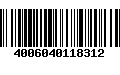 Código de Barras 4006040118312