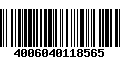 Código de Barras 4006040118565