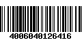 Código de Barras 4006040126416