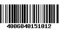 Código de Barras 4006040151012