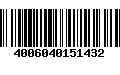 Código de Barras 4006040151432