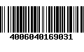 Código de Barras 4006040169031