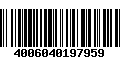 Código de Barras 4006040197959